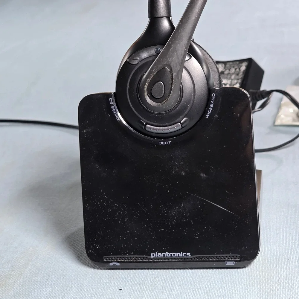 Plantronics CS Series DECT Wideband Wireless Office Headset with Charging Base